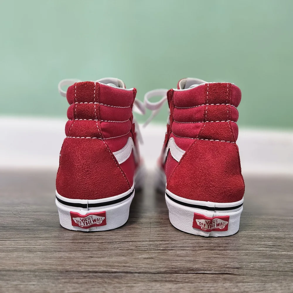 Vans Sk8‎ Hi - Racing Red and White